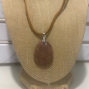 New rhodonite pendant necklace